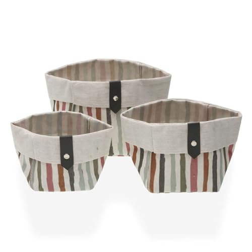 Korb-Set Versa Ligne Textil, 14 x 14 x 14 cm, Marke: Versa - EAN: 8420327571250 Korb-Set Versa Ligne Textil, 14 x 14 x 14 cm, Marke: Versa - EAN: 8420327571250 von Versa