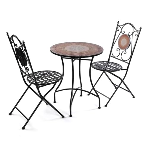 Versa Tischset mit 2 Stühlen Fidschi, 60 x 71 x 60 cm Versa Tischset mit 2 Stühlen Fidschi, 60 x 71 x 60 cm von Versa