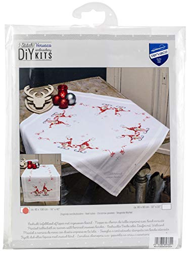 Vervaco Stickpackung Kreuzstich Set Vorgedruckt Tischläufer Singende Wichtel Stickdecken Vorgezeichnet DIY Basteln Erwachsene Kreativ Stickläufer zum Selbersticken 40 x 100 cm Stickset Vervaco Stickpackung Kreuzstich Set Vorgedruckt Tischläufer Singende Wichtel Stickdecken Vorgezeichnet DIY Basteln Erwachsene Kreativ Stickläufer zum Selbersticken 40 x 100 cm Stickset von Vervaco