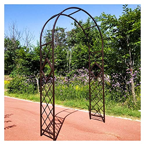 Vetris Rosenbogen Aus Metall Stabil 140cm 180cm 220cm, Torbogen Rankgitter für Kletterpflanzen Garten Rankbogen Balkon Clematis Rose, Wetterbeständig Verzinkt Rosengestell, Bronze, 180x230cm von Vetris