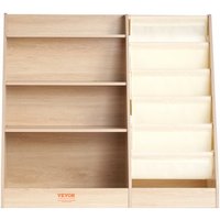 VEVOR 4-stöckiges Bücherregal aus Holz für Kinder, Sechsstöckiges Bücherregal, Baby-Aufbewahrungsregal, Bücher- und Spielzeug-Organizer-Schrank, für Kinderzimmer, Spielzimmer, Kindergarten von Vevor