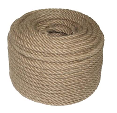 Natürliches Jute-Seil, 8 mm dick, 50 m lang, für Garten, Basteln, Verpackungen und Dekoration von ViaForest