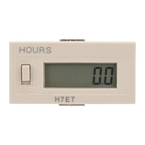 110-220 V AC LCD-Display Elektrischer Zähler, H7ET-BVM 6-stelliger elektronischer Zähler Industriezähler, genau und zuverlässig(0.0Hour) von ViaGasaFamido