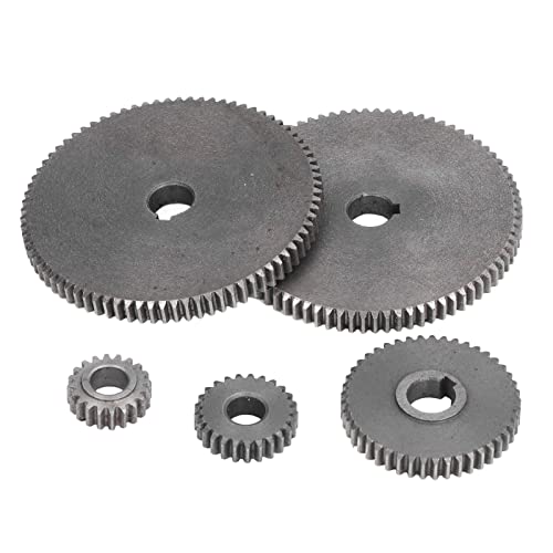 5Pcs Drehmaschine Getriebe Metall Werkzeugmaschinen Getriebe Set Mini T80 T45 T25 T20 Zubehör Ersatz Set Kit Metall Micro Drehmaschine Metall Schneidezahnrad Zum Schneiden Von von ViaGasaFamido