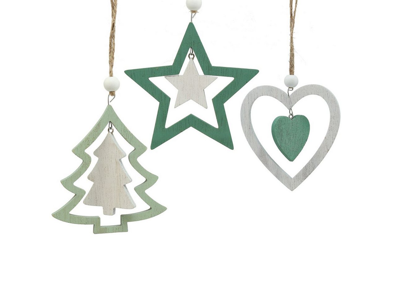 Viana Christbaumschmuck Christbaumschmuck Mix Grün Weiß Holzsterne Herz Tannenbaum 10cm Deko Viana Christbaumschmuck Christbaumschmuck Mix Grün Weiß Holzsterne Herz Tannenbaum 10cm Deko von Viana