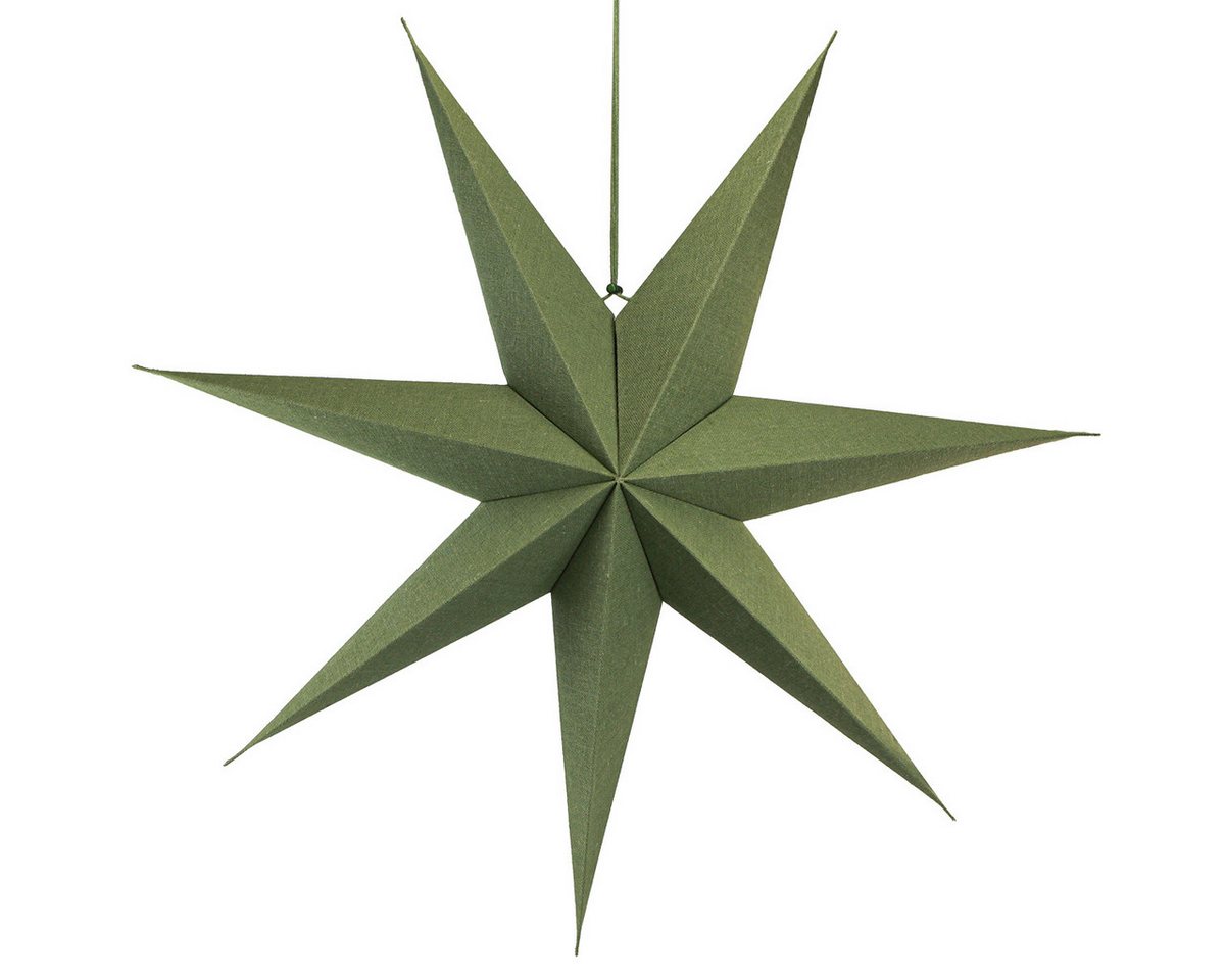 Viana Christbaumschmuck Deko Lampe Papierstern Hängend Jute Grün Weihnachten 75x20cm Viana Christbaumschmuck Deko Lampe Papierstern Hängend Jute Grün Weihnachten 75x20cm von Viana