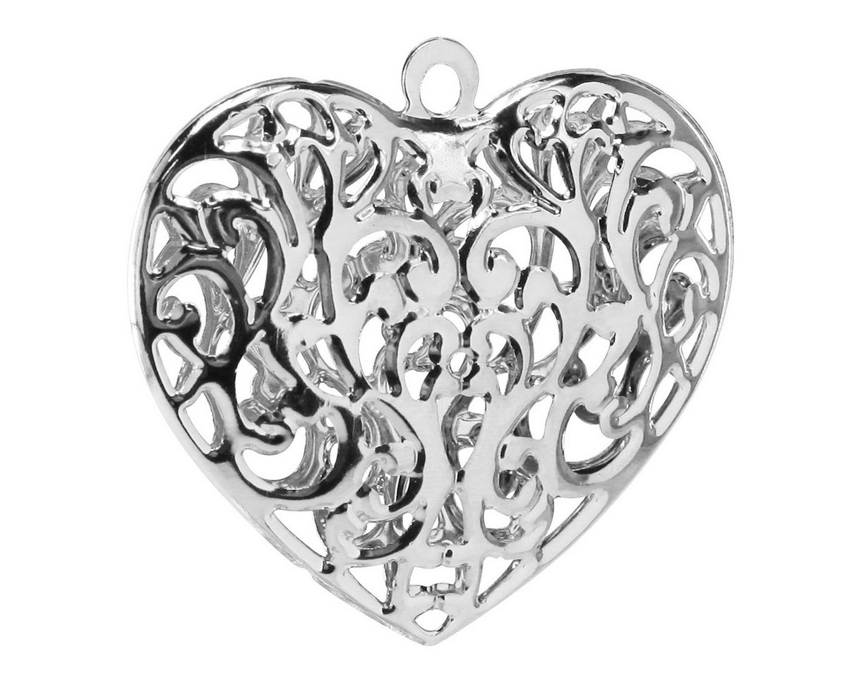 Viana Streudeko Silbernes Metallherz Deko Hängedeko Hochzeit 5,5x5cm 20 Stk Viana Streudeko Silbernes Metallherz Deko Hängedeko Hochzeit 5,5x5cm 20 Stk von Viana