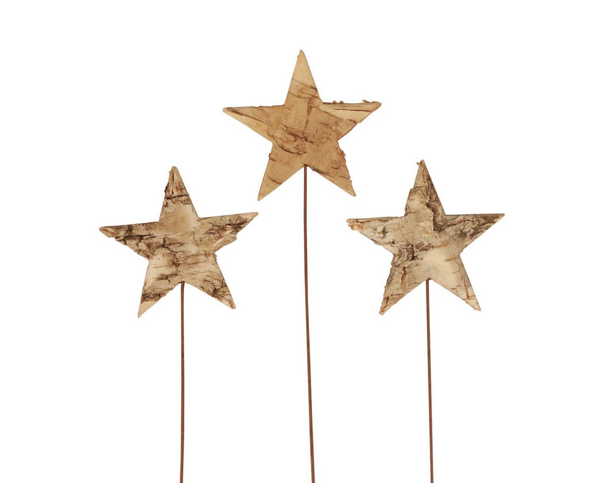 Viana Weihnachtsmann Deko Sterne zum Stecken Baumrinde Advent Weihnachten 24 Stk Viana Weihnachtsmann Deko Sterne zum Stecken Baumrinde Advent Weihnachten 24 Stk von Viana