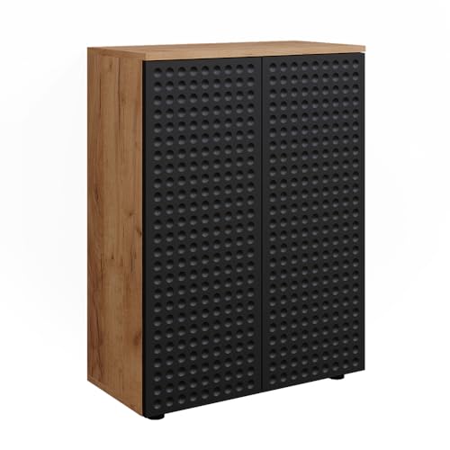 Vicco Badschrank Irma Eiche Anthrazit 60 x 81 cm Badezimmer von Vicco