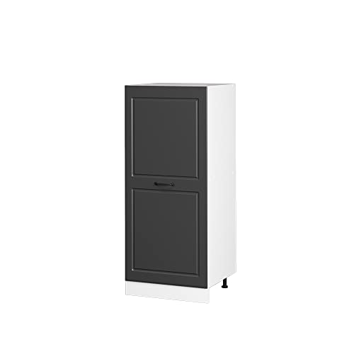 Vicco Hochschrank R-Line, Anthrazit Landhaus/Weiß, 60 cm von Vicco