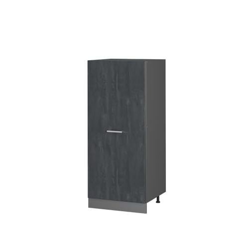 Vicco Hochschrank R-Line, Schwarz Beton/Anthrazit, 60 cm von Vicco