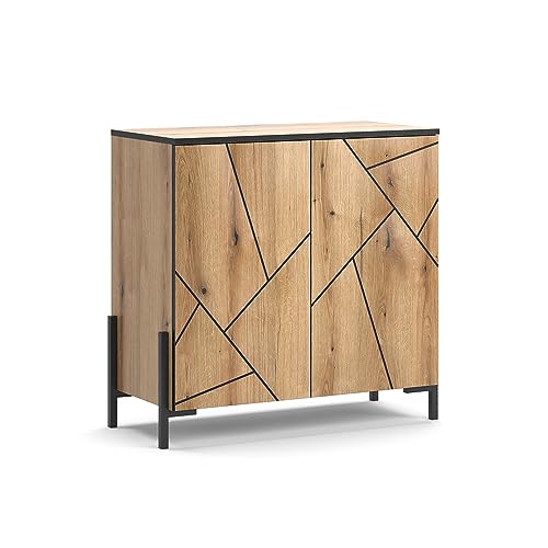 Vicco Sideboard Hatto, Eiche, 84 x 80.1 cm von Vicco