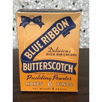 Vintage Blaues Bändchen Butterscotch Pulver | Halb Voll von VickysVintageVenue