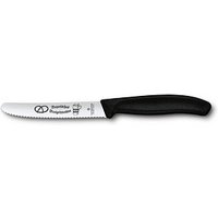 VICTORINOX Gemüsemesser Swiss Classic Bayerische Brotzeit silber, schwarz glatt, Klinge: 11,0 cm von Victorinox