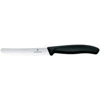 VICTORINOX Gemüsemesser Swiss Classic silber, schwarz glatt von Victorinox