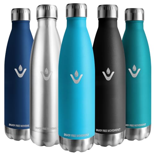 Vikaster Thermoskannen, 750ml trinkflasche, BPA-frei Trinkflasche, Auslaufsicher Wasserflasche für Schule, Sport, Fahrrad, Camping, Fitness, Outdoor von Vikaster