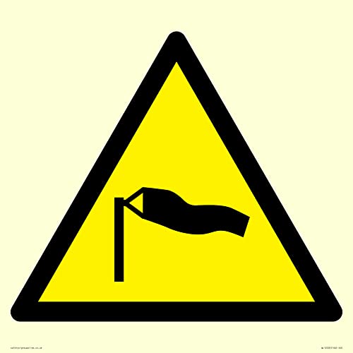 W064 Warnschild "Warning: Strong Winds", 400 x 400 mm, S40 W064 Warnschild "Warning: Strong Winds", 400 x 400 mm, S40 von Viking Signs