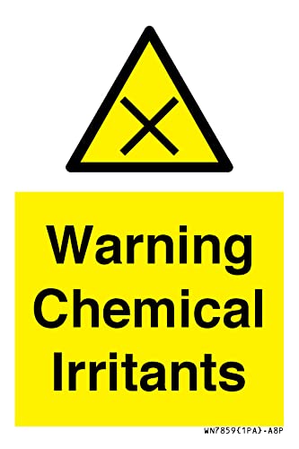 Warnschild "Warning Chemical Irritants" – 50 x 75 mm – A8P Warnschild "Warning Chemical Irritants" – 50 x 75 mm – A8P von Viking Signs