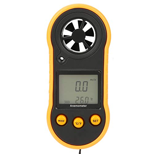 Digitaler Windmesser, GM818 LCD Handwindgeschwindigkeitsmesser zur Messung der Luftgeschwindigkeit von Haus, Büro, Auto, Klimaanlage, Abluftventilator, Segelboot, Navigation von Vikye