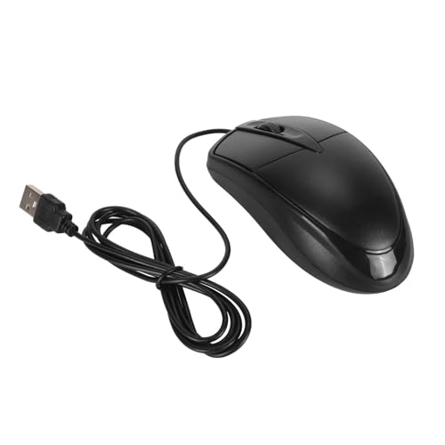 Vikye USB-Computermaus, 1000 DPI, Kabelgebundene USB-Maus mit 4,9 Fuß Langem Kabel, 3 Tasten, Plug-and-Play, Kabelgebundene Gaming-Maus, Passend für Laptop, PC, Computer von Vikye