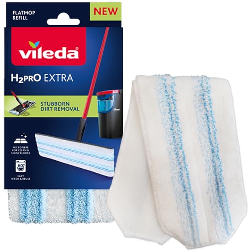 Vileda H2PrO Bodenwischer Ersatzbezug | Mikrofaser Bezug | Entfernt hartnäckigem Schmutz | einfache Befestigung am Rahmen | maschinenwaschbar | langlebiger Wisch-Mopp | für alle Hartböden | 1er Pack Vileda H2PrO Bodenwischer Ersatzbezug | Mikrofaser Bezug | Entfernt hartnäckigem Schmutz | einfache Befestigung am Rahmen | maschinenwaschbar | langlebiger Wisch-Mopp | für alle Hartböden | 1er Pack von Vileda