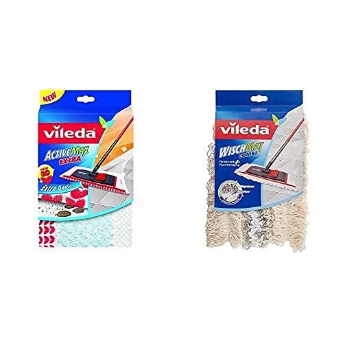Vileda WischMat Extra, Wischbezug mit 3D Flockstruktur, 1 Stück & WischMat Combi Ersatzbezug Wischbezug, 1 Stück Vileda WischMat Extra, Wischbezug mit 3D Flockstruktur, 1 Stück & WischMat Combi Ersatzbezug Wischbezug, 1 Stück von Vileda
