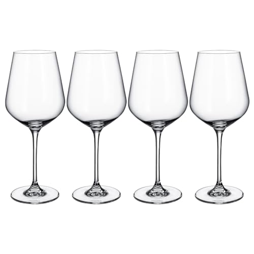 Villeroy & Boch 11-3667-8110 La Divina Rotweinkelch, Glas, transparent, 4 Stück (1 Packung) (Verpackung kann variieren) von Villeroy & Boch
