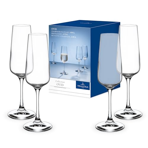 Villeroy & Boch - Ovid, Sektglas-Set 4tlg., 250 ml, Kristallglas von Villeroy & Boch