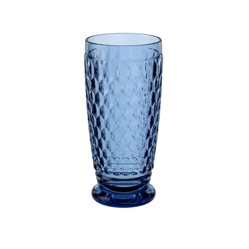 Villeroy und Boch Boston Coloured Longdrinkglas Blue, 400 ml, Kristallglas, Blau, 162mm von Villeroy & Boch