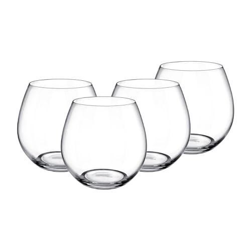 Villeroy & Boch Entrée Wasserglas 4er Set, 570 ml, Kristallglas, Klar von Villeroy & Boch