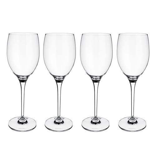 Villeroy & Boch - Maxima Weißweinkelch-Set, Bestehend Aus Vier Weingläsern, Gläserset Für Weißwein, Kristallglas, Spülmaschinenfest, Klar von Villeroy & Boch