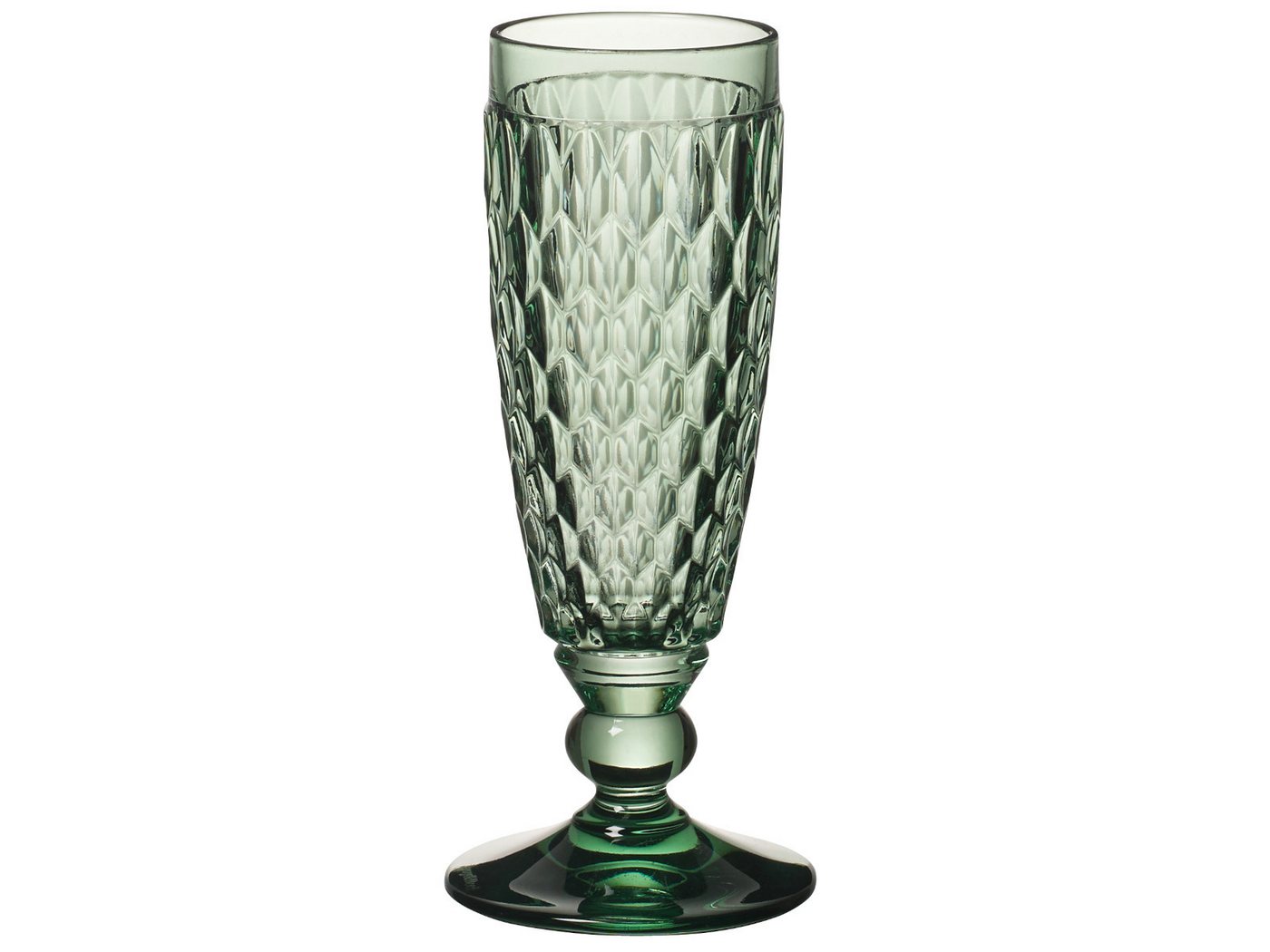 Villeroy & Boch Gläser-Set Boston coloured Sektglas green 0,15 l, Kristallglas von Villeroy & Boch