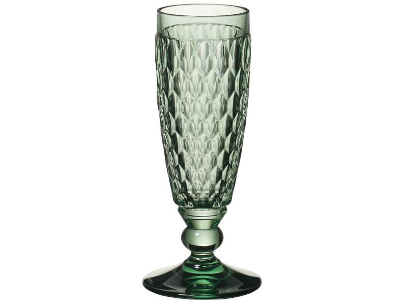 Villeroy & Boch Gläser-Set Boston coloured Sektglas green 0,15 l, Kristallglas von Villeroy & Boch