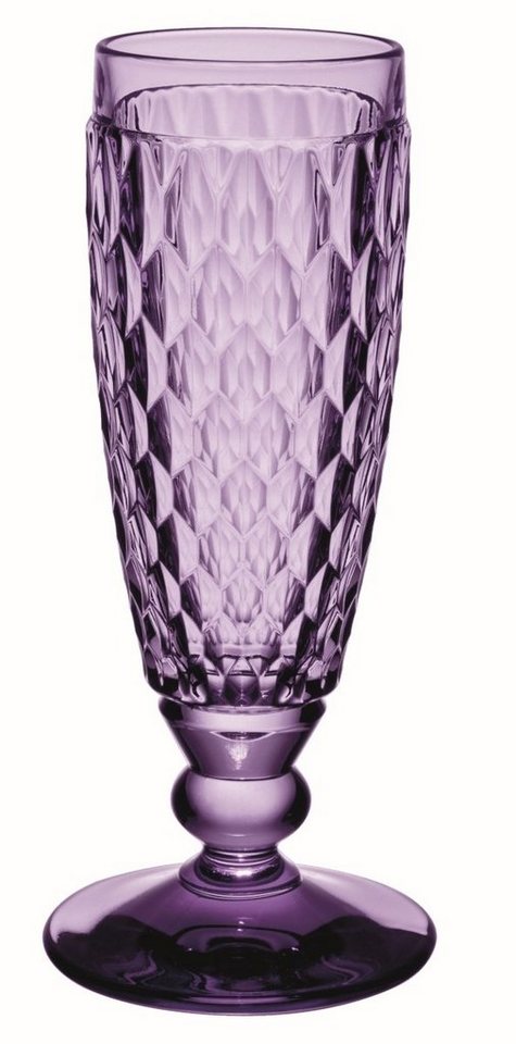 Villeroy & Boch Gläser-Set Boston coloured Sektglas lavender 120 ml, Kristallglas von Villeroy & Boch