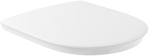 Villeroy & Boch ViCare WC-Sitz barrierefrei AntiBac - Toilettendeckel Weiß Alpin antibakteriell aus Duroplast - mit Edelstahl-Scharnieren - Bruchsicherer WC-Deckel D-Form - Original Ersatzteil Villeroy & Boch ViCare WC-Sitz barrierefrei AntiBac - Toilettendeckel Weiß Alpin antibakteriell aus Duroplast - mit Edelstahl-Scharnieren - Bruchsicherer WC-Deckel D-Form - Original Ersatzteil von Villeroy & Boch