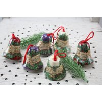 6 Stück Weihnachtsbaum Kugeln Dekoration Weihnachtskugeln Weihnachtsdekoration Tannenbaum Schmuck Vintage Papier von Vintage4Moms