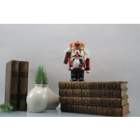 80Er Jahre Nussknacker Dekoration Weihnachtsdekoration Tischdekoration Holz Figur von Vintage4Moms