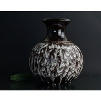 Vase Fat Lava Nr 66 25 Keramik Handarbeit 60Er Jahre Blumenvase Tischdekoration Sammler Stück Hochwertiges Muster von Vintage4Moms