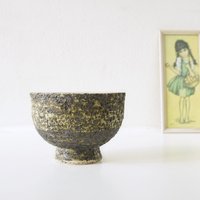 Mid Century Übertopf Mit Birkenrinde Dekor von VintageRetroVases