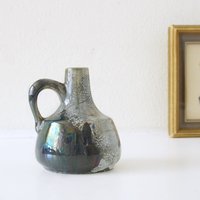 Otto Keramik, Mid Century Vase, Regenbogen-Glasur, Westdeutsche Keramik von VintageRetroVases