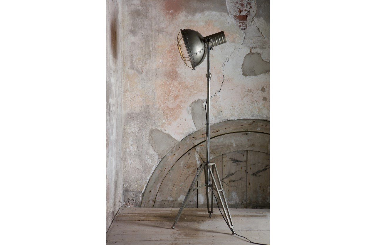 Vintagehaus Stehlampe Stehlampe Tripod Spot Loft Metall Scheinwerfer Vintage von Vintagehaus