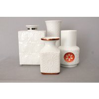 Jahrgang Royal Kpm Bavaria Vase Bisque Porzellan Op Art Space Age von Vinteology