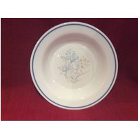 Pyrex Iris Blau Suppenteller 22cm Durchmesser Um 1985 von VioletsEmporiumStore