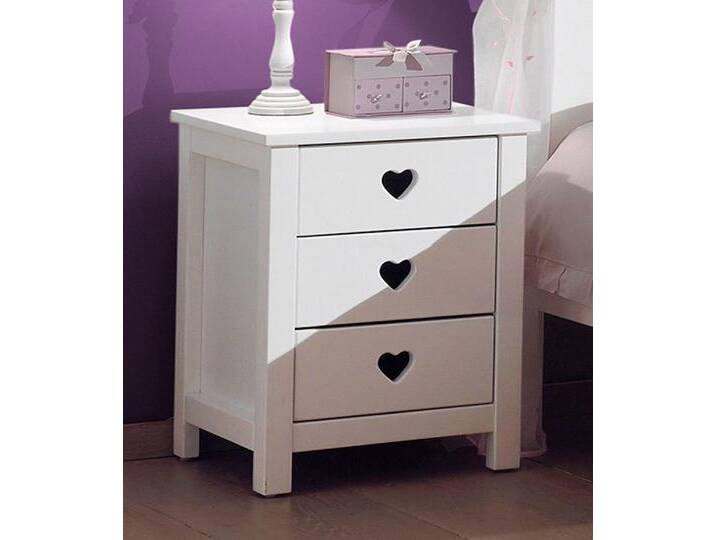 Nachtkommode VIPACK Amori, inklusive 2 Schubladen, mit nostalgischer Herz-Optik , weiß, B:50cm H:55cm T:45cm, Sideboards, Schubladen bieten Stauraum, rechts oder links vom Bett einsetzbar Nachtkommode VIPACK Amori, inklusive 2 Schubladen, mit nostalgischer Herz-Optik , weiß, B:50cm H:55cm T:45cm, Sideboards, Schubladen bieten Stauraum, rechts oder links vom Bett einsetzbar von Vipack