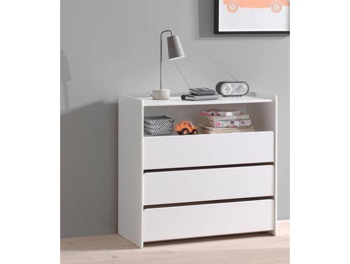 Schubkastenkommode VIPACK Kiddy, mit 3 geräumigen Schubladen und 1 offenen Fach , weiß, B:90cm H:92cm T:47cm, Sideboards, Schubladen mit Soft-Close, universell einsetzbar Schubkastenkommode VIPACK Kiddy, mit 3 geräumigen Schubladen und 1 offenen Fach , weiß, B:90cm H:92cm T:47cm, Sideboards, Schubladen mit Soft-Close, universell einsetzbar von Vipack