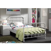 Vipack Kinderbett, Metallbett, Jugendbett, Einzelbett mit Lattenrost von vipack