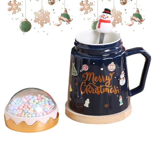 Virtcooy Weihnachtstassen-Geschenkset - Teebecher für Frauen,Weihnachtsteetasse für Wintergeschenke, Weihnachts- und Erntedankfest-Tassen für Kaffee, heiße Schokolade, Eierlikör von Virtcooy