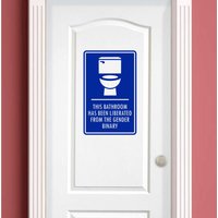 Blau Badezimmer Vinyl Aufkleber Für Kühlschrank, Wände, Fenster Und Jede Glatte/Flache Oberfläche von VisforVinylShop