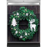 Leuchtend Grüner Kranz Weihnachten Feiertagsdruck Riesen-Magnet Für Standard-Größe Spülmaschine, Waschmaschine & Mehr von VisforVinylShop