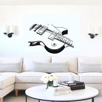 Riesiger E-Gitarren-Wandaufkleber, Vinyl-Aufkleber Für Kühlschrank, Wände, Fenster Und Jede Glatte/Flache Oberfläche von VisforVinylShop